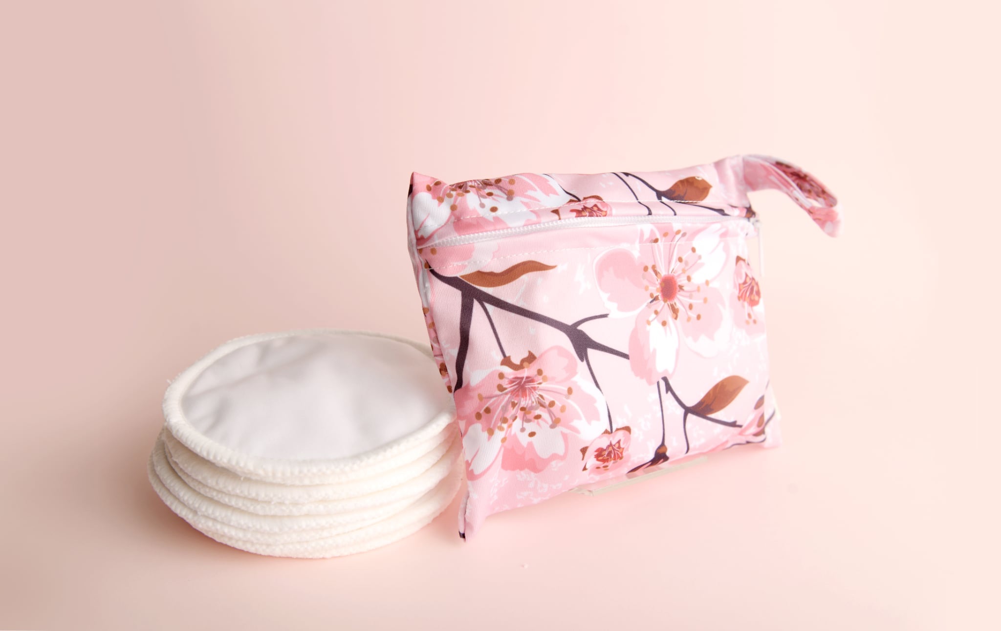 Reusable Bamboo breast pads offer superior- Cherry Blossom 8 pack
