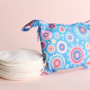 Reusable Bamboo breast pads - Mandala 8 pack